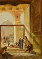 Atrio de la Mezquita Omeya de Damasco Gustav Bauernfeind Judío orientalista